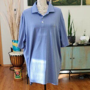 Vineyard Vines Blue Striped Polo Shirt
